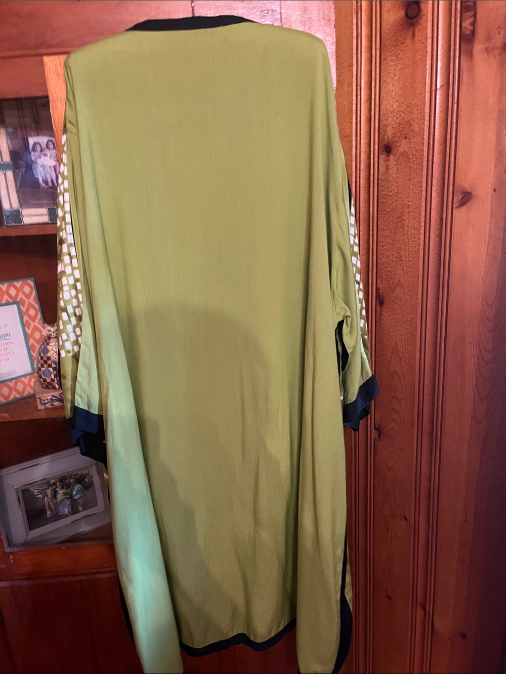 Rare Vintage J.S.M New York Kimono/Robe with Beaded Puka Shells  OS - Picture 6 of 7
